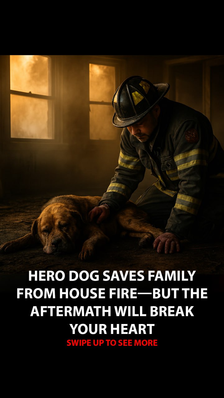 Hero Dog Saves Family from House Fire—But the Aftermath Will Break Your Heart