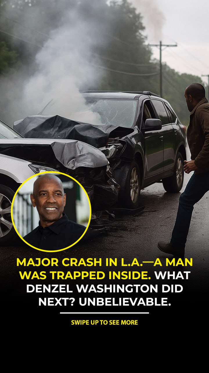 Denzel Washington Pulled Over at a Crash Scene—And What He Did Next…