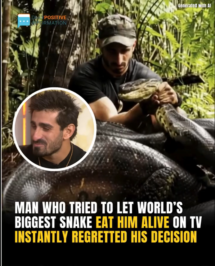 Man Who Tried To Get Eaten Alive By Snake Filmed The Whole Thing